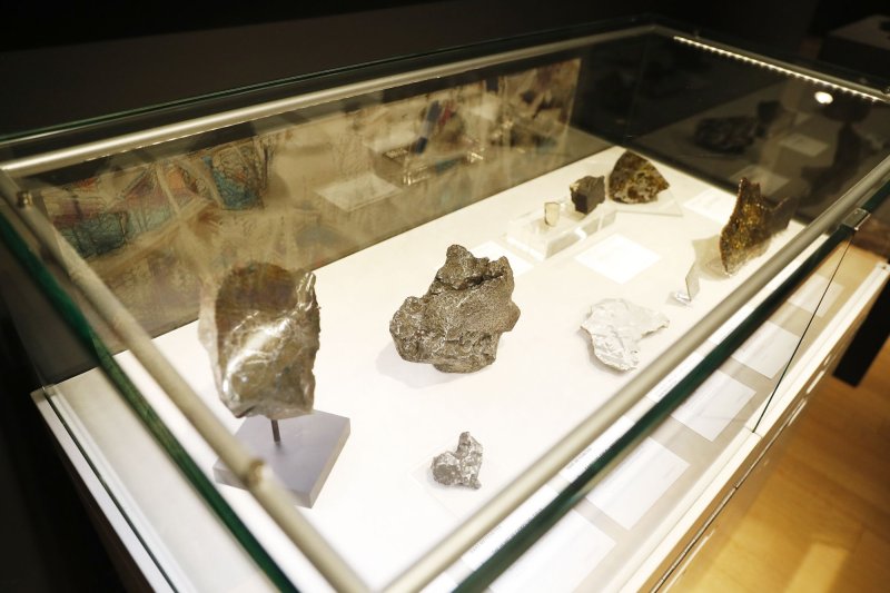 China is allowing six nations, including the United States, to examine moon rocks on loan from the 2020 Chinese Chang'e-5 lunar mission. Meteors and other rocks on display at Deep Impact: Martian, Lunar and Other Rare Meteorites at Christie's on Thursday, February 17, 2022 in New York City. File Photo by John Angelillo/UPI