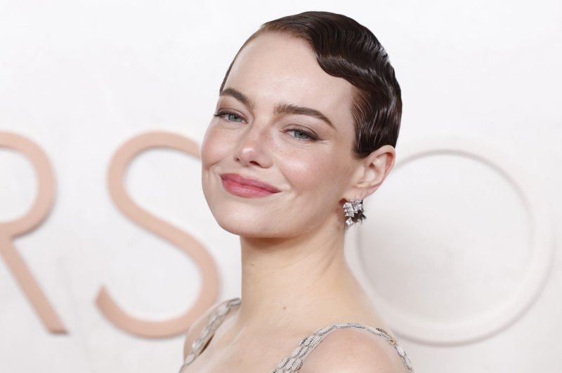 Emma Stone, seen at the 2025 Academy Awards in Los Angeles, stars in "Bugonia." File Photo by John Angelillo/UPI