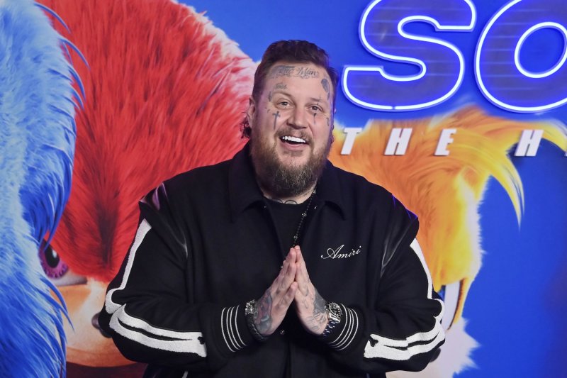 Jelly Roll (pictured) and Brandon Lake performed "Hard Fought Hallelujah" on "Jimmy Kimmel Live!" Thursday. File Photo by Jim Ruymen/UPI