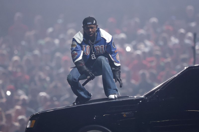 Grammy award winning rapper Kendrick Lamar's "GNX" has notched its 21st week on the Billboard 200 album chart. File Photo by John Angelillo/UPI