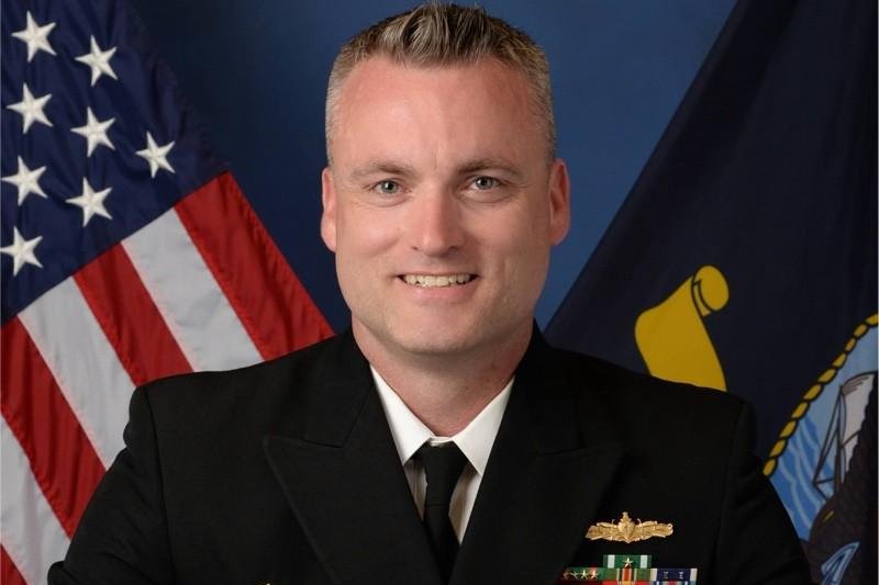 The U.S. Navy Friday removed Cmdr. Joseph Dearing from his duties as commander of the Navy Reserve Center in Manchester, N.H. The Navy said Dearing was relieved of command "due to a loss of confidence in his ability to command." Photo courtesy Cmdr. Joseph Dearing LinkedIn