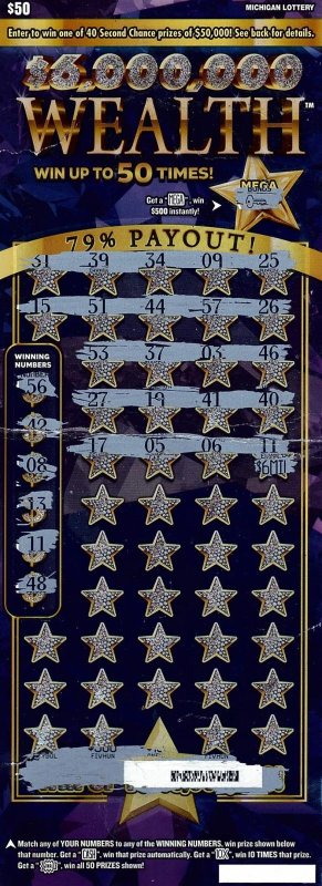 A Michigan man revealed he had been buying scratch-off lottery tickets for more than 40 years before he uncovered a $6 million prize. Photo courtesy of the Michigan Lottery