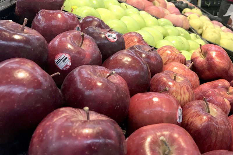 More than 170,000 bottles of Martinelli's apple juice are being recalled due to possible contamination with a toxin. File Photo by Stephen Shaver/UPI