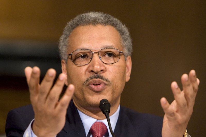 Ron Williams, former AETNA Chairman and CEO, testifies before a Senate Finance Committee hearing on uninsured Americans on Capitol Hill in Washington in 2008. File photo UPI/Patrick D. McDermott