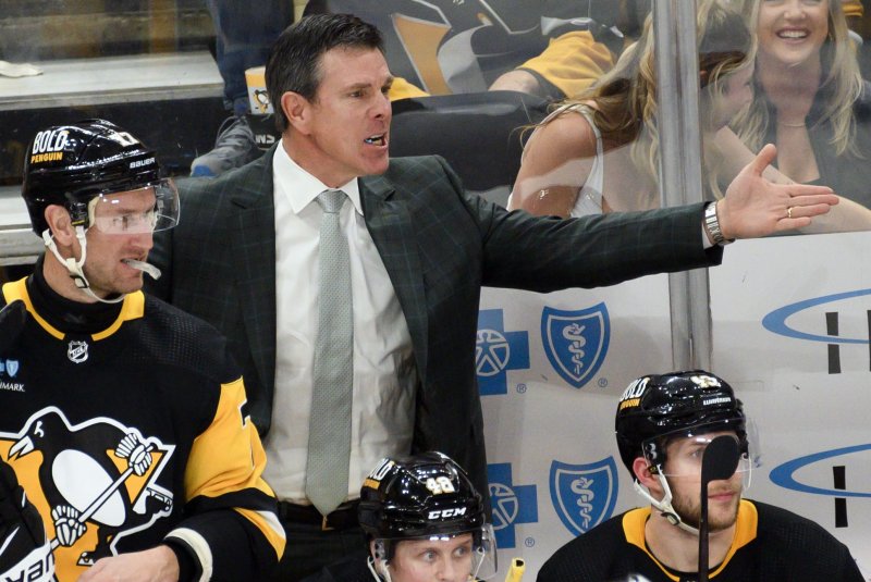 Mike Sullivan led the Pittsburgh Penguins to two Stanley Cup titles during his 10-year tenure with the franchise. File Photo by Archie Carpenter/UPI
