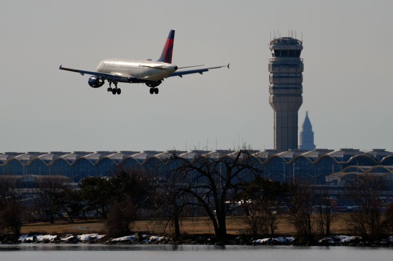 The commercial aircraft had to alter their landing patterns this week at Ronald Reagan Washington National Airport after an Army helicopter took a "scenic" route to the Pentagon. File Photo by Ken Cedeno/UPI