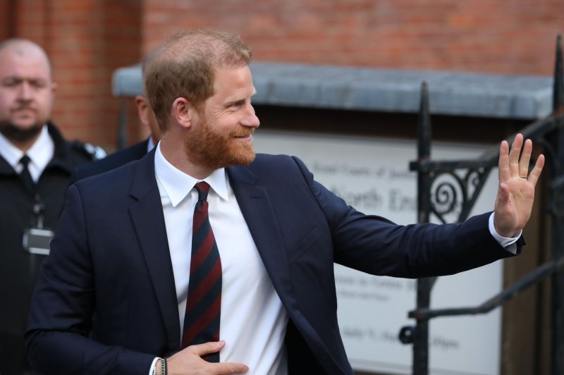Britain’s Prince Harry, the Duke of Sussex will not get increased taxpayer-funded security while in that country after losing a legal battle Friday. File Photo by Hugo Philpott/UPI