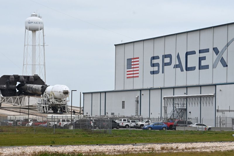 On Thursday evening, SpaceX plans to send more Starlink satellites into low-Earth orbit from Cape Canaveral Space Force Station in Florida. Photo by Joe Marino/UPI