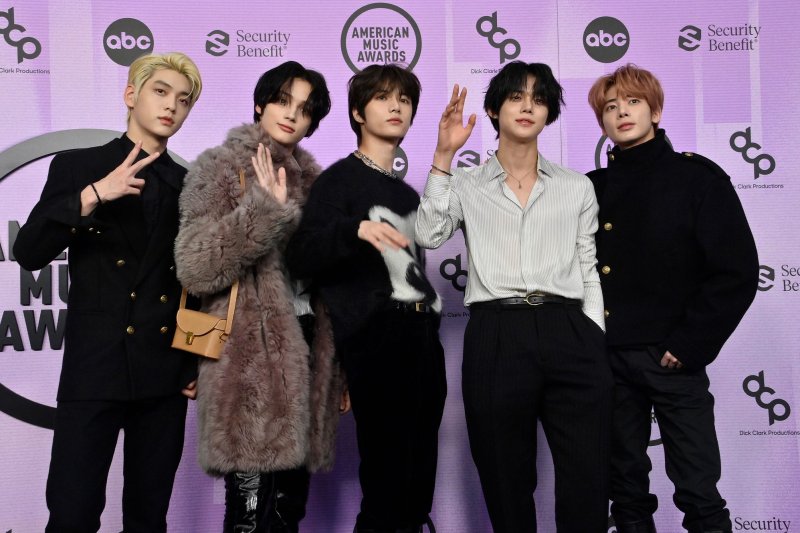TXT attends the American Music Awards in 2022. The group released a new single and music video on Friday. File Photo by Jim Ruymen/UPI